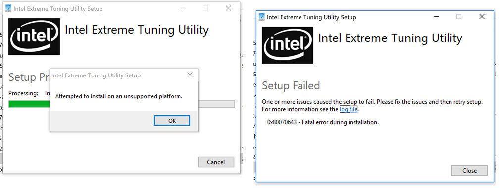 Error message